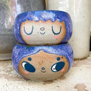 stacked pots